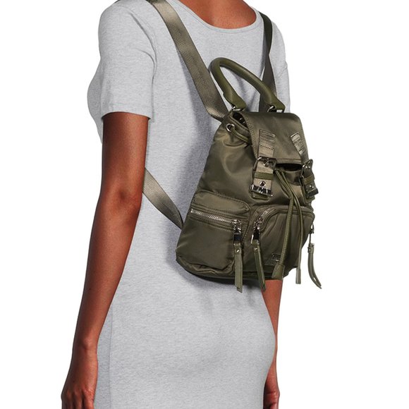 Madden NYC Women's Buckle Olive Green Backpack - Picture 1 of 7